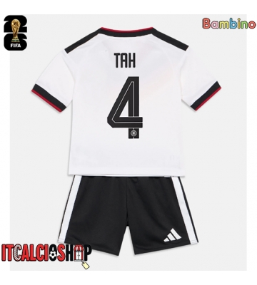 Germania Jonathan Tah #4 Prima Maglia Bambino Mondiali 2026 Manica Corta (+ Pantaloni corti)